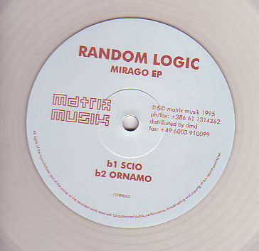 Random Logic - Mirago EP | Matrix Musik (12TRIX003) - main