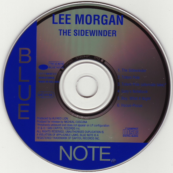 Lee Morgan - The Sidewinder | Blue Note (0777 7 84157 2 5) - 3