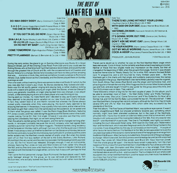 Manfred Mann - The Best Of Manfred Mann | EMI (1064281) - main