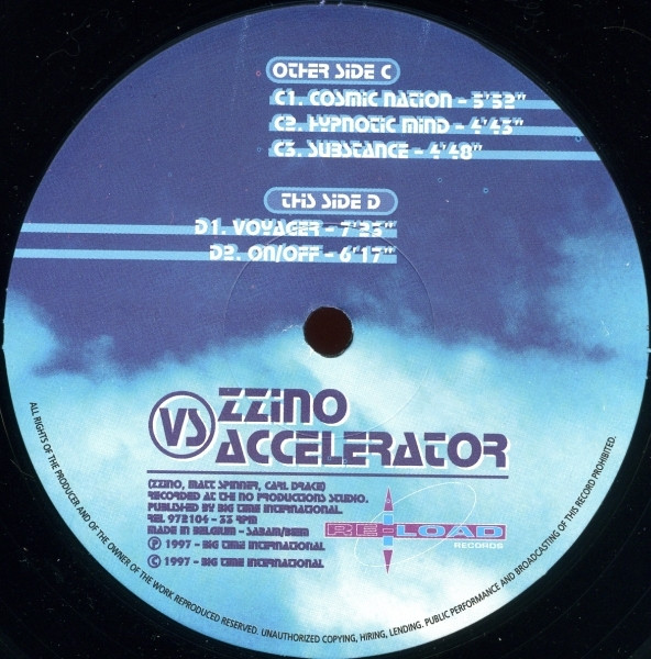 Zzino vs. Accelerator - On / Off | Re-load Records (REL 972104) - 4 Zzino vs. Accelerator - On / Off | Re-load Records (REL 972104) - 4
