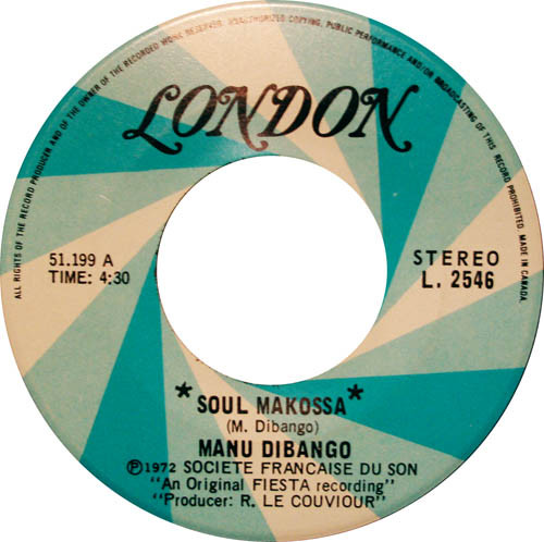 Manu Dibango - Soul Makossa | London Records (L. 2546)