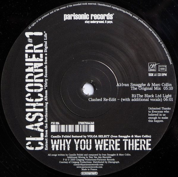 Clashcorner - Why You Were There | Parisonic Records (PSR 004) - main Clashcorner - Why You Were There | Parisonic Records (PSR 004) - main