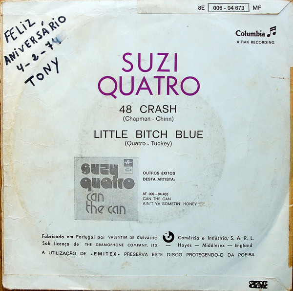 Suzi Quatro - 48 Crash | Columbia (8E 006-94 673MF)