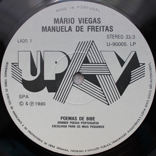 Mário Viegas / Manuela De Freitas - Poemas De Bibe | UPAV (U-90005-LP) - 2