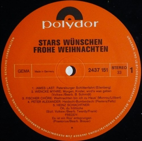 Various - Stars Wünschen Frohe Weihnachten | Polydor (2437 151) - 3