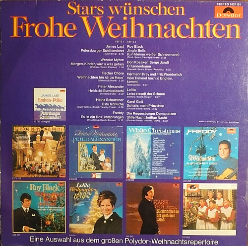 Various - Stars Wünschen Frohe Weihnachten | Polydor (2437 151) - 2