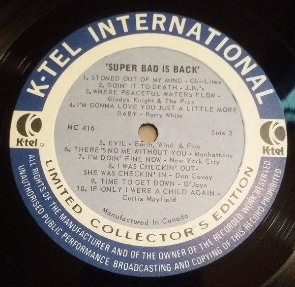Various - Super Bad Is Back | K-Tel International (NC 416) - 4