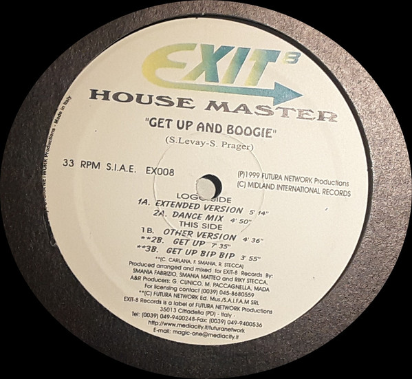 House Master - Get Up And Boogie | Exit-8 (EX008)