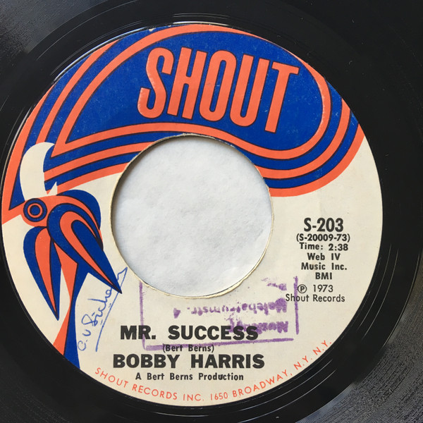 Bobby Harris - Sticky, Sticky | Shout (S-203) - 2
