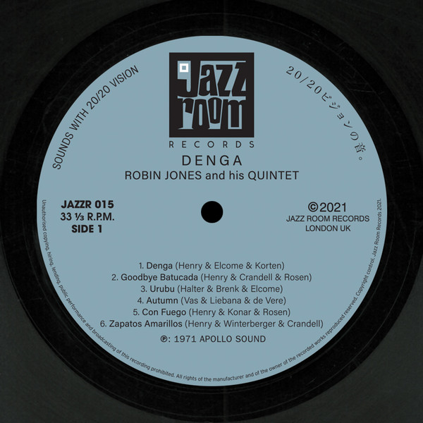 Robin Jones And His Quintet - Denga | Jazz Room Records (JAZZR 015) - 3 Robin Jones And His Quintet - Denga | Jazz Room Records (JAZZR 015) - 3
