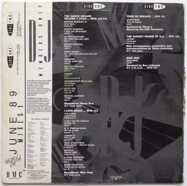 Various - June 89 - Mixes 1 | DMC (DMC 77/1) - 2