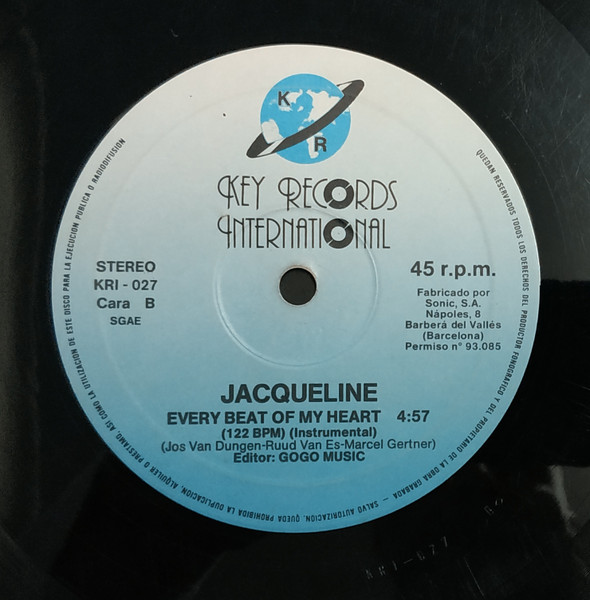 Jacqueline - Every Beat Of My Heart | Key Records Int. (KRI-027) - 3