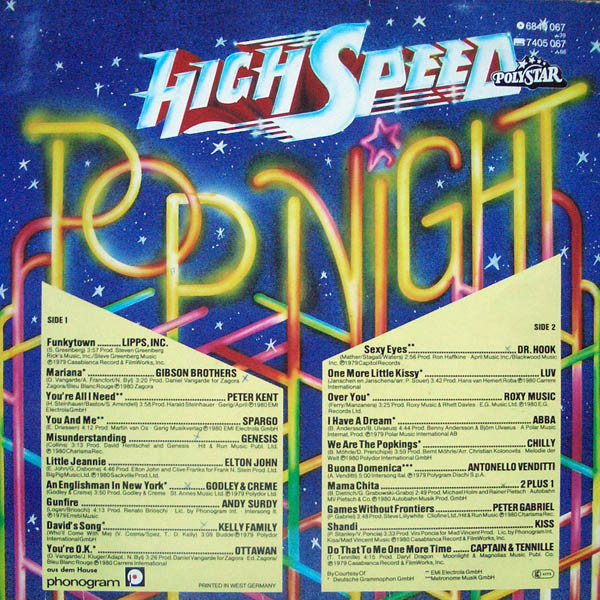 Various - High Speed Pop Night | Polystar (6840 067) - 2