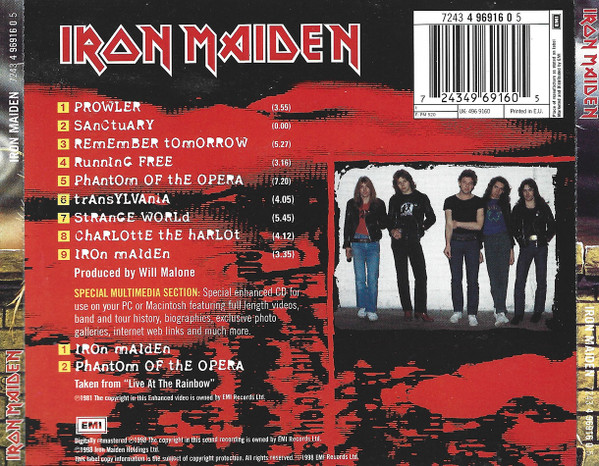 Iron Maiden - Iron Maiden | EMI (7243 4 96916 0 5) - 2