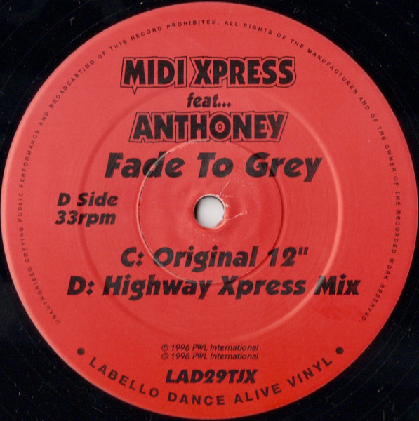 Midi Xpress Featuring Anthoney - Fade To Grey | Labello Dance (LAD 29TJ) - 4 Midi Xpress Featuring Anthoney - Fade To Grey | Labello Dance (LAD 29TJ) - 4