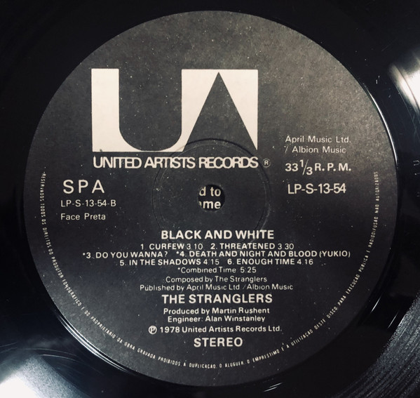 The Stranglers - Black And White | United Artists Records (LP-S-13-54) - 3