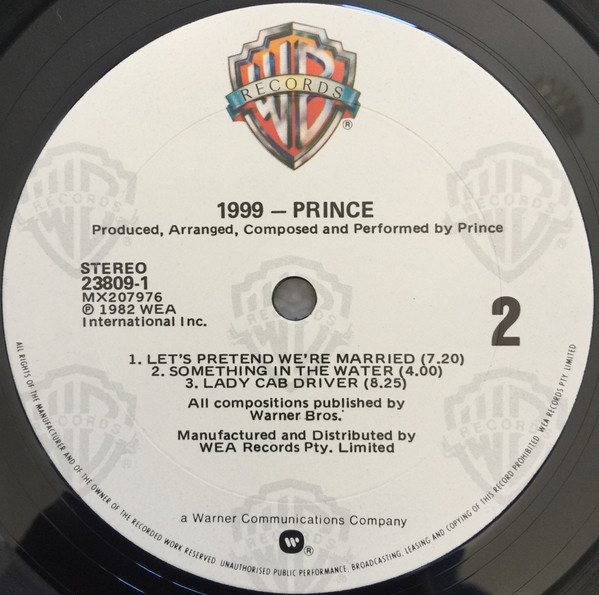 Prince - 1999 | Warner Bros. Records (23809-1) - 3 Prince - 1999 | Warner Bros. Records (23809-1) - 3