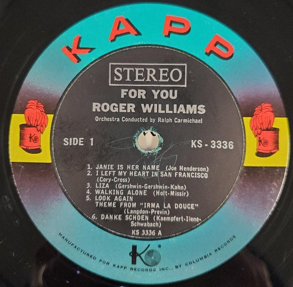 Roger Williams - For You | Kapp Records (KS-3336) - 4 Roger Williams - For You | Kapp Records (KS-3336) - 4