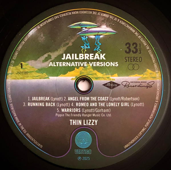 Thin Lizzy - Jailbreak Alternative Versions | Mercury (7535857) - 3 Thin Lizzy - Jailbreak Alternative Versions | Mercury (7535857) - 3