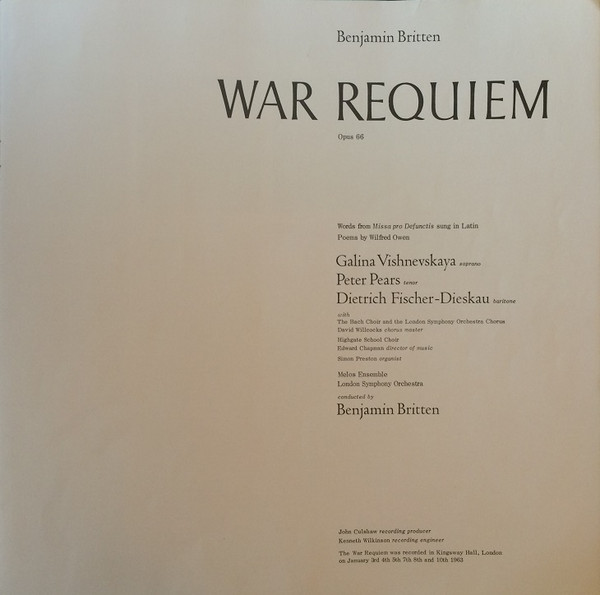 Benjamin Britten - War Requiem | Decca (SET 252-3) - 4
