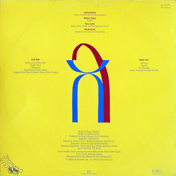 King Crimson - Three Of A Perfect Pair | EG (817 882-1) - 2 King Crimson - Three Of A Perfect Pair | EG (817 882-1) - 2