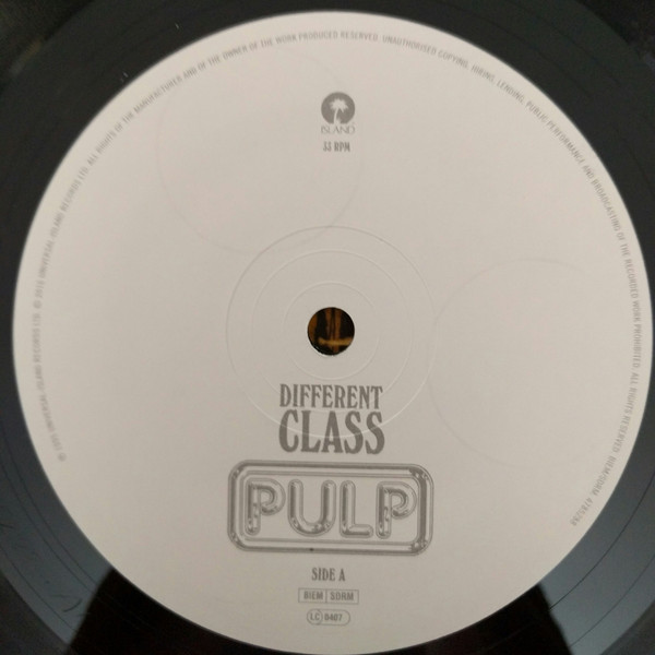 Pulp - Different Class | Island Records (4785288) - 2