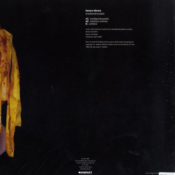 Benno Blome - Braitbendnoodels | Sender Records (sender 065) - 2 Benno Blome - Braitbendnoodels | Sender Records (sender 065) - 2