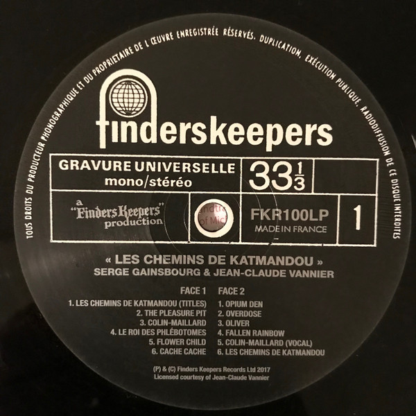Serge Gainsbourg / Jean-Claude Vannier - Les Chemins De Katmandou | Finders Keepers Records (FKR100LP) - main