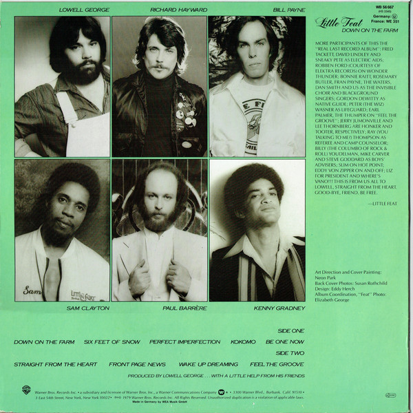 Little Feat - Down On The Farm | Warner Bros. Records (WB 56 667) - 2 Little Feat - Down On The Farm | Warner Bros. Records (WB 56 667) - 2