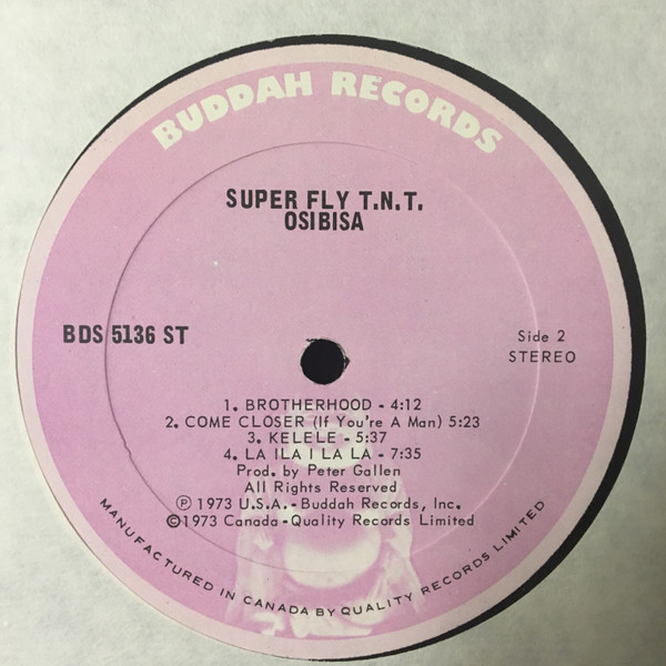 Osibisa - Super Fly T.N.T. (Original Motion Picture Soundtrack) | Buddah Records (BDS 5136 ST) - 4 Osibisa - Super Fly T.N.T. (Original Motion Picture Soundtrack) | Buddah Records (BDS 5136 ST) - 4