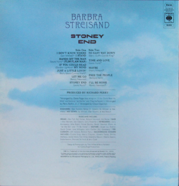 Barbra Streisand - Stoney End | CBS (S 64269) - 2 Barbra Streisand - Stoney End | CBS (S 64269) - 2