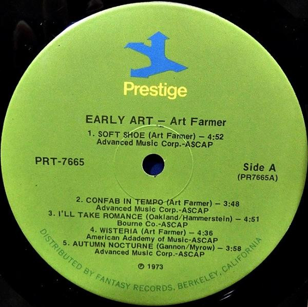 Art Farmer - Early Art [Vinyl] | Prestige (PR 7665) - 3
