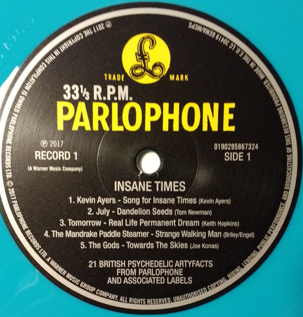 Various - Insane Times (21 British Psychedelic Artyfacts From Parlophone And Associated Labels) | Parlophone (0190295867324) - 4