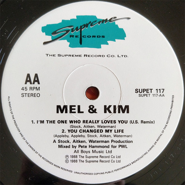 Mel & Kim - That's The Way It Is | Supreme Records (SUPET 117) - 4