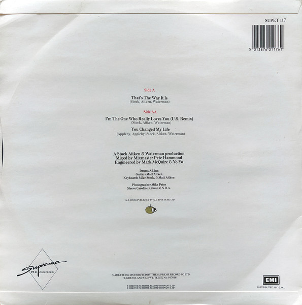 Mel & Kim - That's The Way It Is | Supreme Records (SUPET 117) - 2