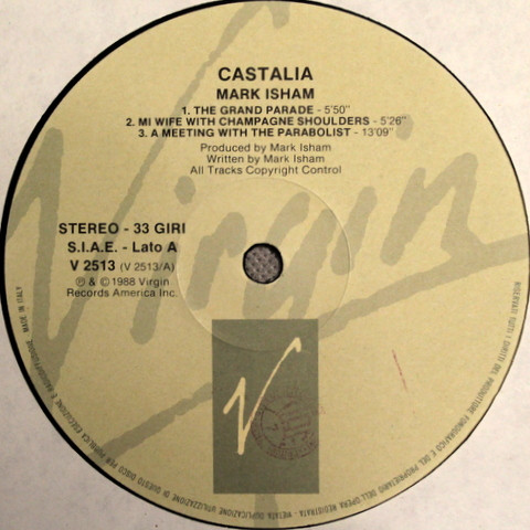 Mark Isham - Castalia | Virgin (V 2513) - 2 Mark Isham - Castalia | Virgin (V 2513) - 2