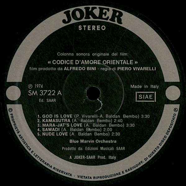 Blue Marvin Orchestra - Codice D'Amore Orientale (Colonna Sonora Originale Del Film) | Schema (SCEB946LP) - 3 Blue Marvin Orchestra - Codice D'Amore Orientale (Colonna Sonora Originale Del Film) | Schema (SCEB946LP) - 3