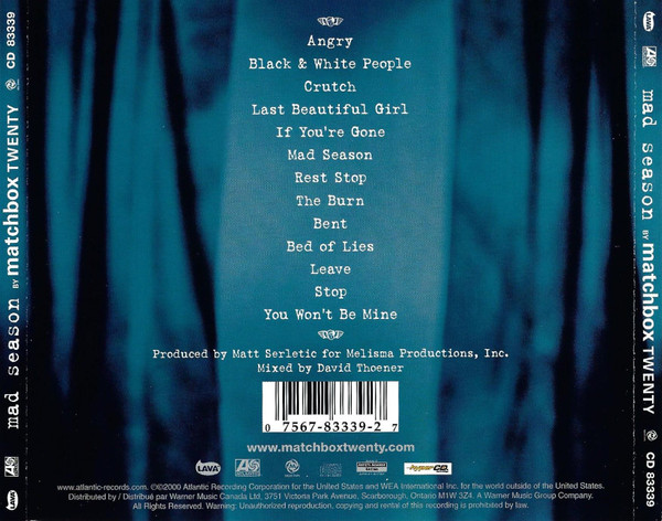 Matchbox Twenty - Mad Season [CD] | Lava (CD 83339) - 2