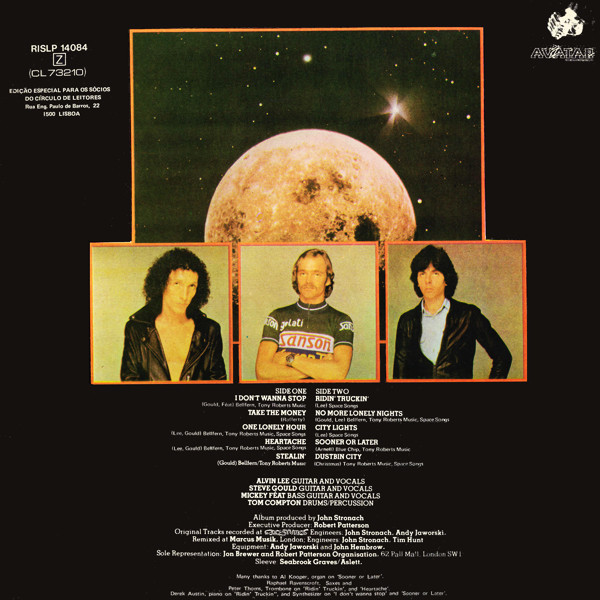 The Alvin Lee Band - Free Fall | Avatar Record & Screenworks Ltd (RISLP 14084) - 2