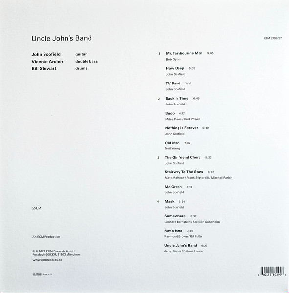 John Scofield - Uncle John's Band | ECM Records (ECM 2796/97) - 2 John Scofield - Uncle John's Band | ECM Records (ECM 2796/97) - 2