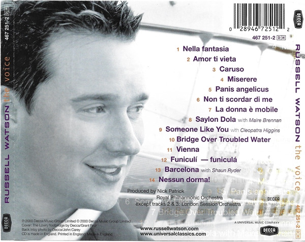 Russell Watson - The Voice | Decca (467 251-2) - 2 Russell Watson - The Voice | Decca (467 251-2) - 2