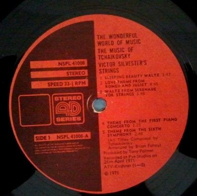 Victor Silvester and His Silver Strings - Wonderful World Of Music - Music Of Tchaikovsky | Pye International (NSPL 41008)