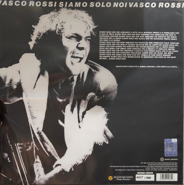 Vasco Rossi - Siamo Solo Noi | Sony Music (198028040310) - 2 Vasco Rossi - Siamo Solo Noi | Sony Music (198028040310) - 2