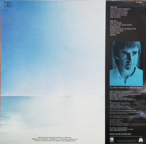 Chris de Burgh - The Getaway | A&M Records (SP 9081) - 2 Chris de Burgh - The Getaway | A&M Records (SP 9081) - 2