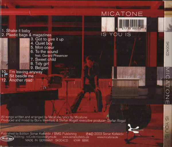 Micatone - Is You Is | Sonar Kollektiv (SK004CD) - 2