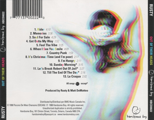Rusty - Out Of Their Heads [CD] | Handsome Boy (HBCD0022) - 2