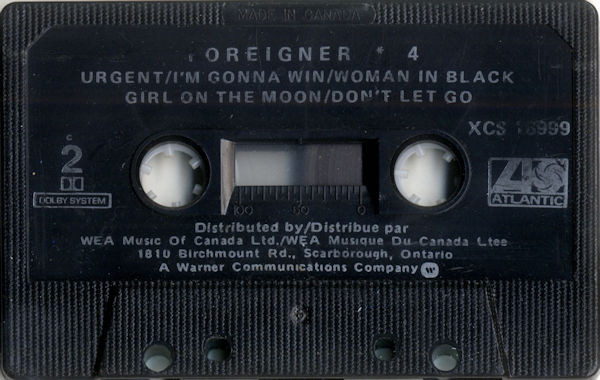 Foreigner - 4 [Cassette] | Atlantic (XCS 16999) - 4