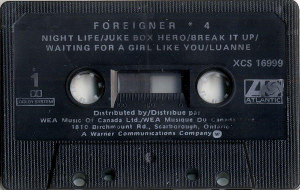 Foreigner - 4 [Cassette] | Atlantic (XCS 16999) - 3