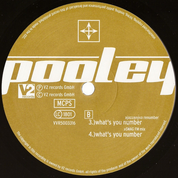 Ian Pooley - What's Your Number | V2 Records (VVR5003316) - 4 Ian Pooley - What's Your Number | V2 Records (VVR5003316) - 4