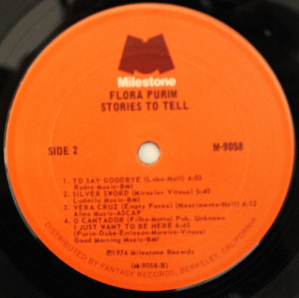 Flora Purim - Stories To Tell | Milestone (M-9058) - 4 Flora Purim - Stories To Tell | Milestone (M-9058) - 4